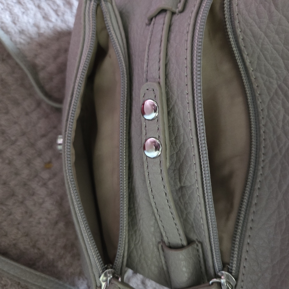 Nine West Gray Crossbody Bag with Silver Hardware